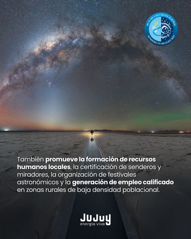 Jujuy obtuvo la certificación internacional Sendero Starlight 2025 - Ojos del Mundo