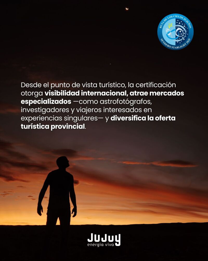 Jujuy obtuvo la certificación internacional Sendero Starlight 2025 - Ojos del Mundo